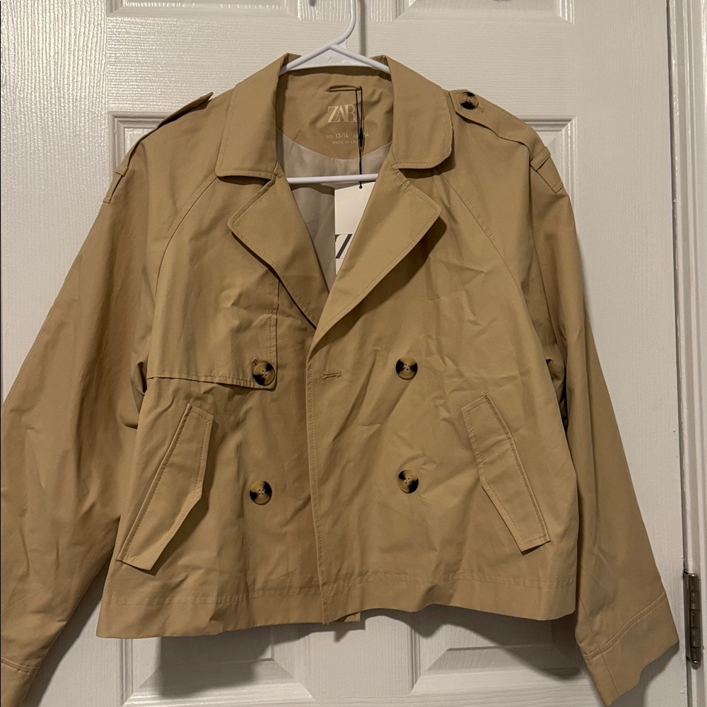 Zara Cropped Trench Coat